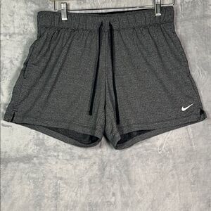 Nike Dri-Fit Charcoal Active Athletic Drawstring Shorts Size Medium